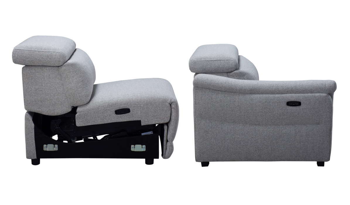 Robina 4 Seater Recliner Home Theatre Lounge - Fabric