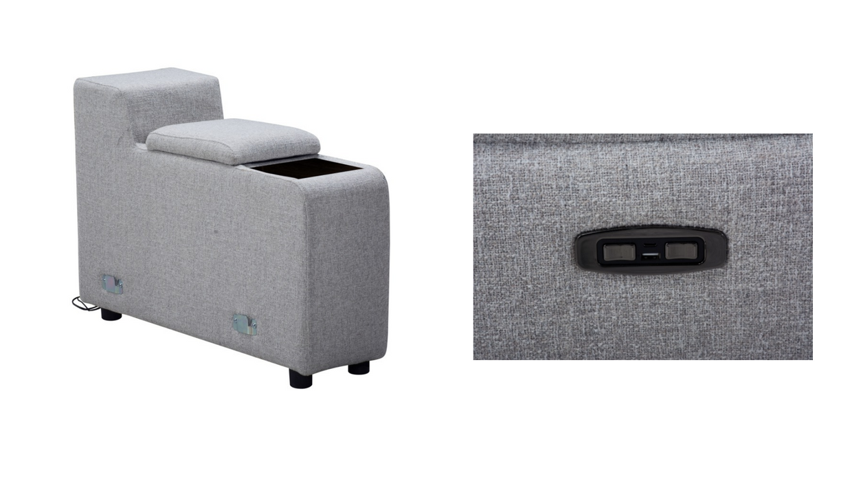 Robina 4 Seater Recliner Home Theatre Lounge - Fabric