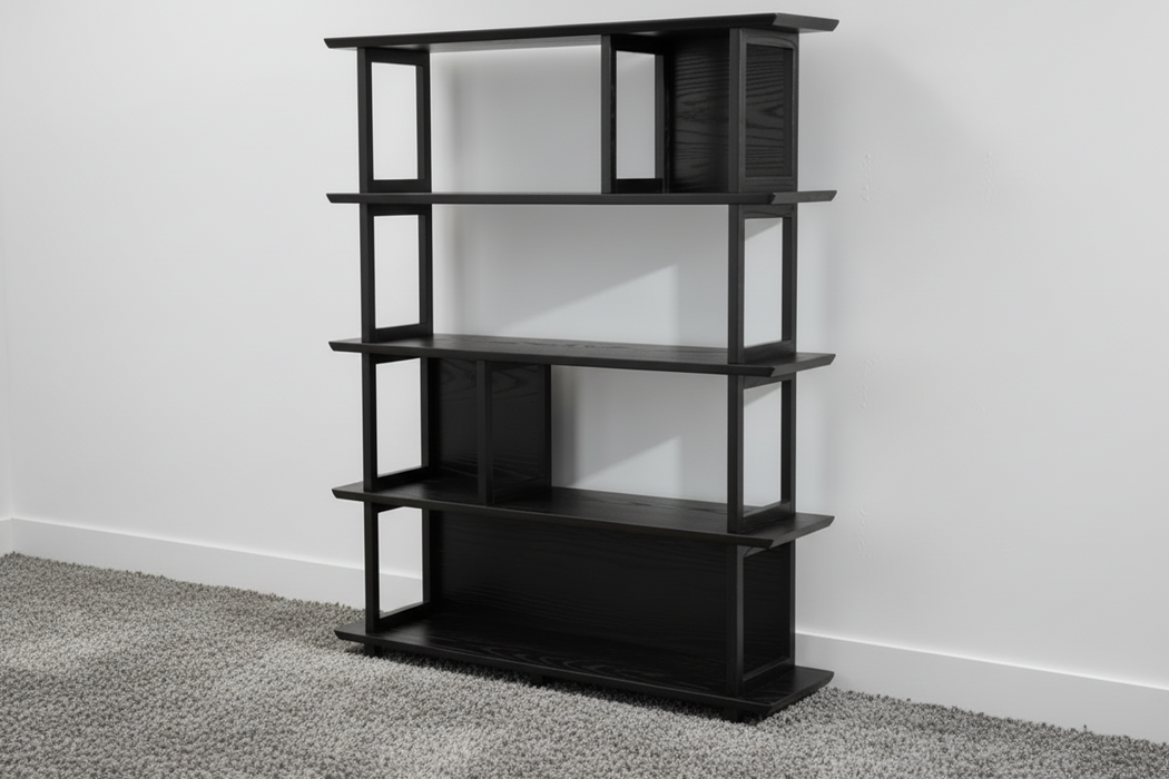 Apollo Bookcase Black 120cm