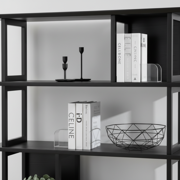 Apollo Bookcase Black 120cm