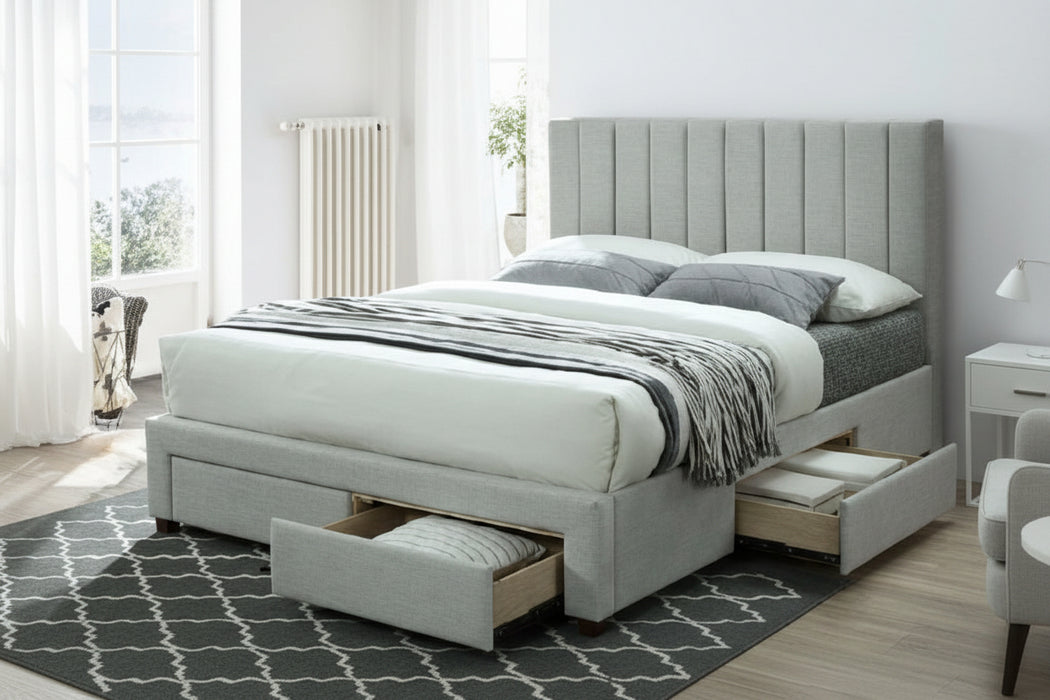 Martin Double Bed with Drawers