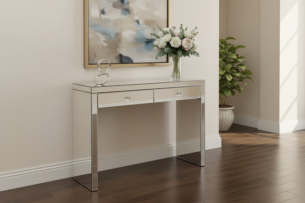 Malia Mirrored Console with Drawers 106cm