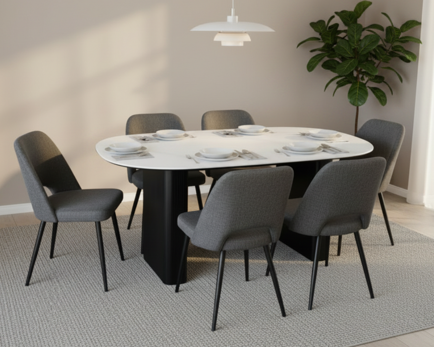 Stanva 7 Piece 180cm Table Dining Package