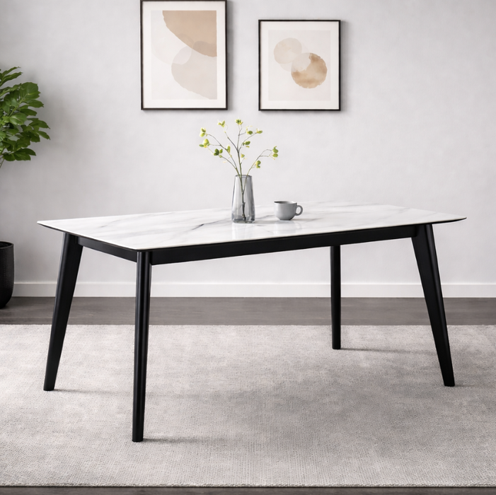 Como 5-Piece Dining Setting with PU Chairs