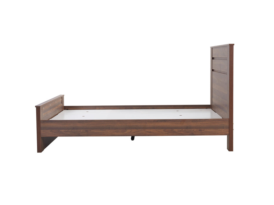 Jaxon Walnut Brown Queen Bed Frame