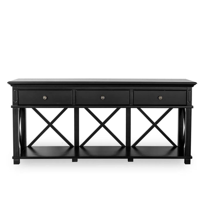 Sorrento White Hampton 3 Drawers Console Table