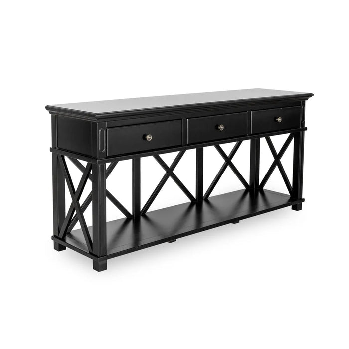 Sorrento White Hampton 3 Drawers Console Table