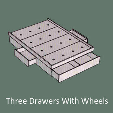 Manhattan Queen Bed with Gas Lift Storage in Mocha Oak