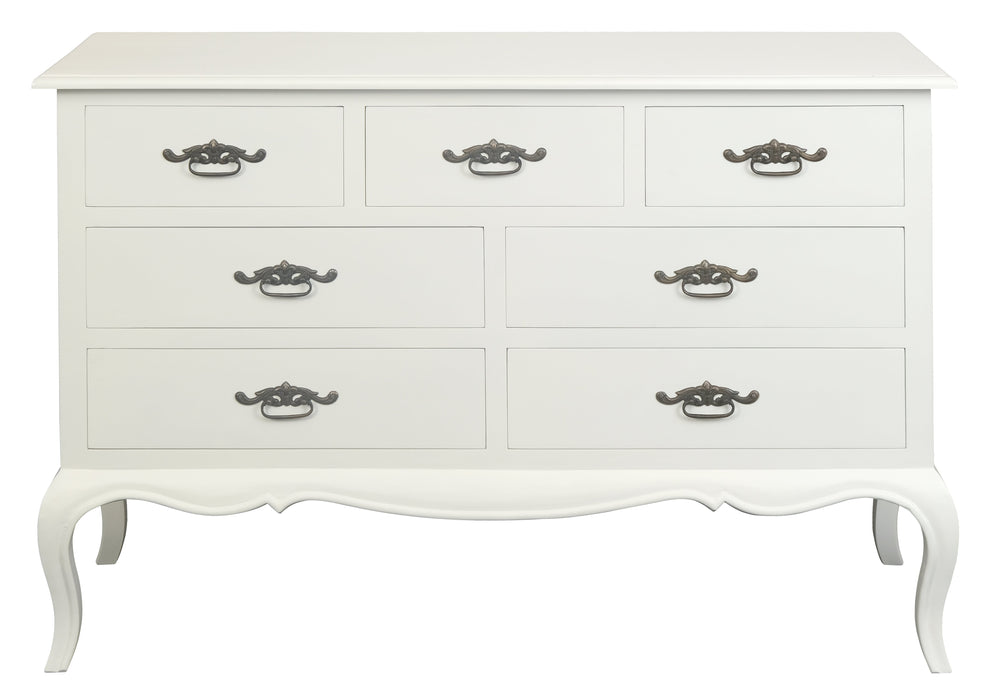French Provincial 7 Drawer Tallboy