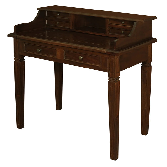 Nueva 6 Drawer Desk, Mahogany
