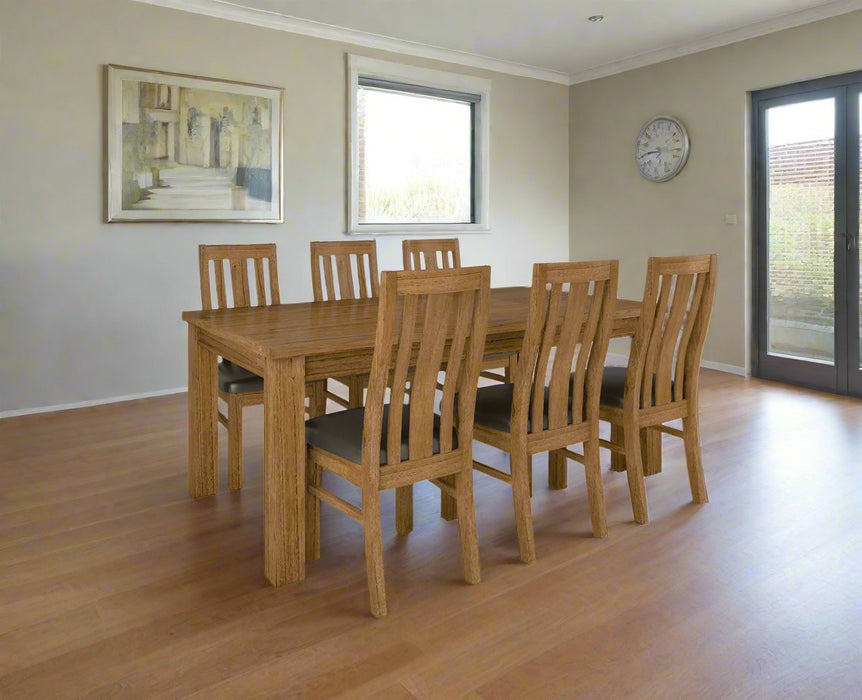 7 Piece Timber Dining Set - Tacloban