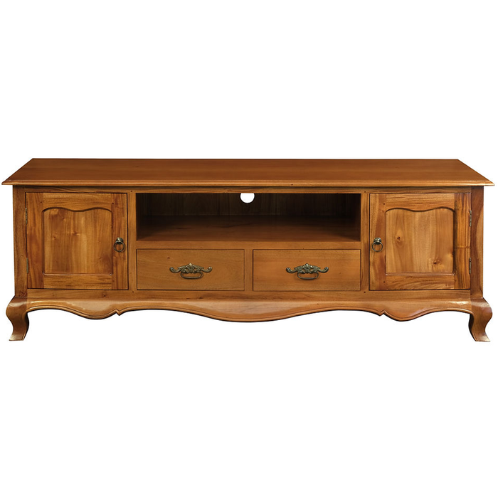 La Cove French Provincial Entertainment Unit, Light Pecan, 168cm