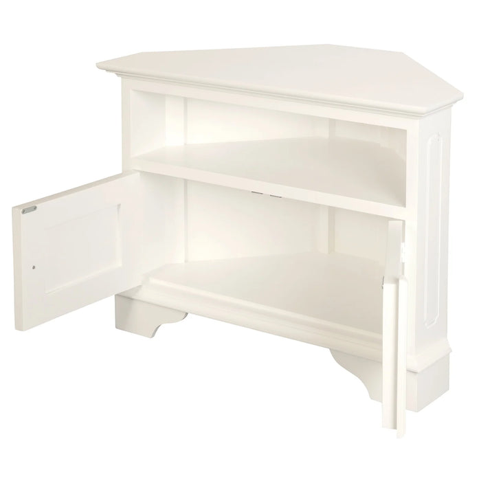 Tasmania 90cm Corner Tv stand - White