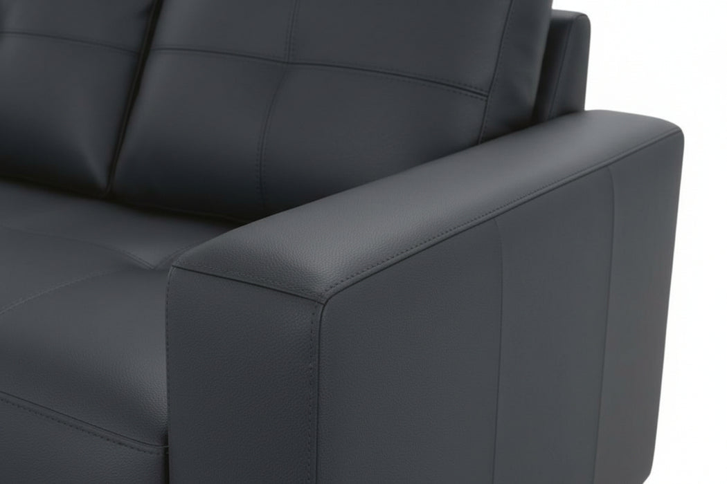 3 Seater Bianca Faux Leather Sofa - Fire Resistant