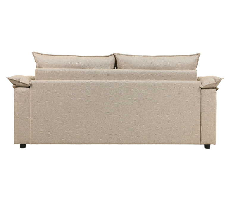 Casabela Beige 2.5 Seater Pull out Sofa Bed with Double Mattress