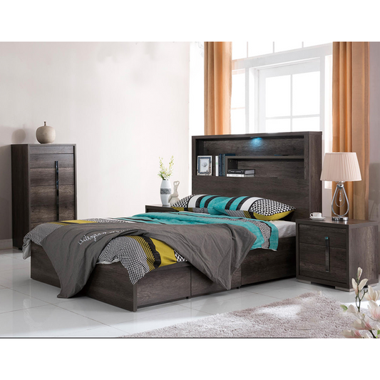 Castlereagh Timber Storage Bed Charcoal