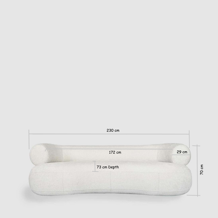 Theo 4 Seater Sofa White