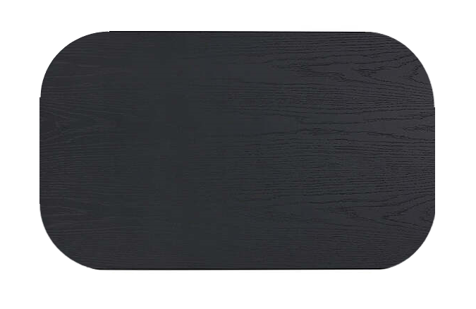 Melba Black Rectangular Coffee Table, 130cm