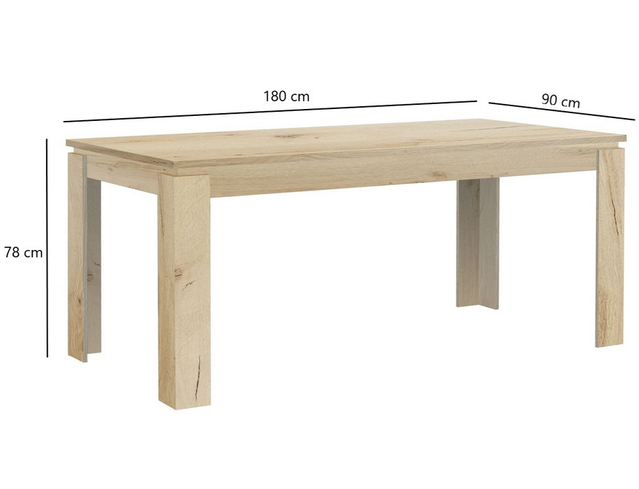 6 Seater Alexander Dining Table 180cm