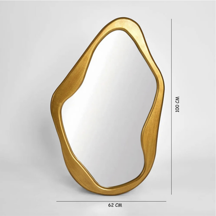Aria Form Mirror 62x100cm Gold