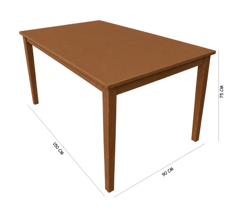 Woodland 7 Piece Solid Timber Dining Set, FULLY ASSEMBLED