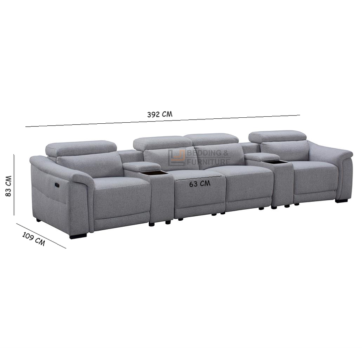 Rob 4 Seater Theatre Recliner Lounge