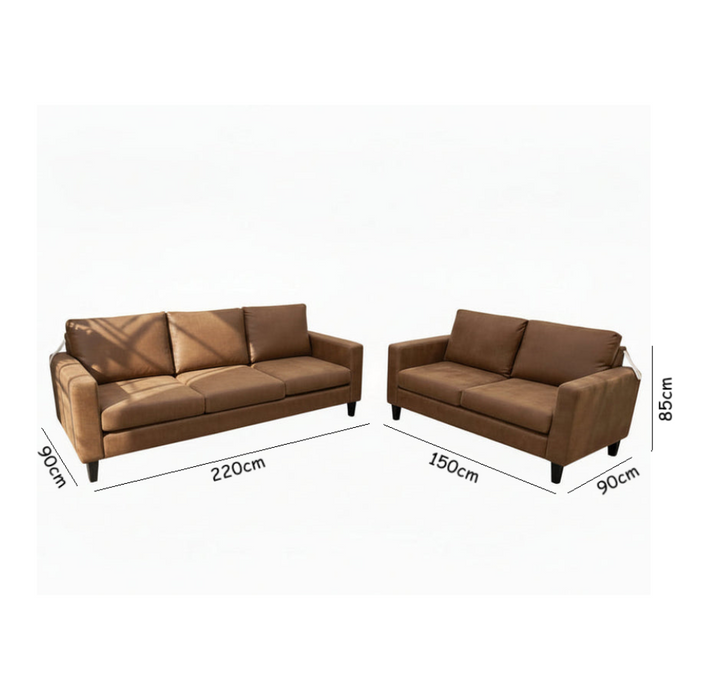Coogee Australian Made 3 + 2 Seater Fabric Lounge