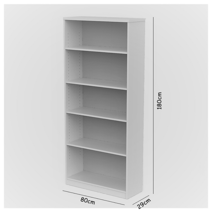 Claremont White  Bookcase 80cm