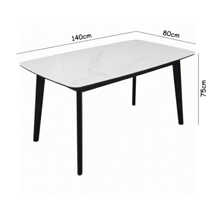 Como 5-Piece Dining Setting with PU Chairs