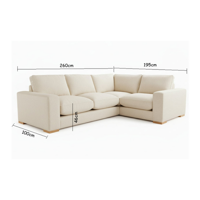Florence Australia Made Lounge with Feather Wrap Seats