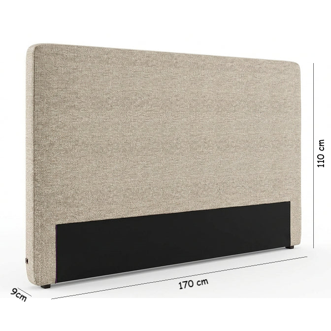 Khaki Lisa Upholstered Queen Bedhead