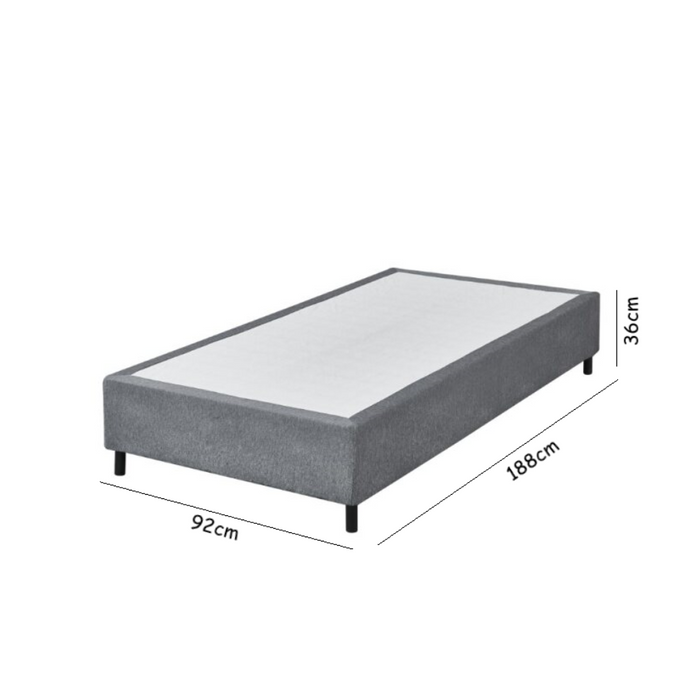 Glenbrook Single Bed Base Grey