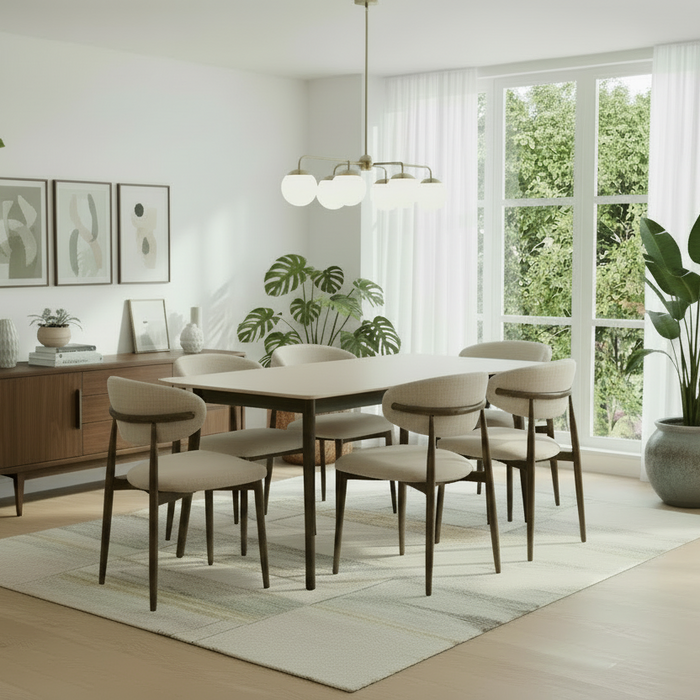 Newport 6 Seater Dining Table & Chair Set