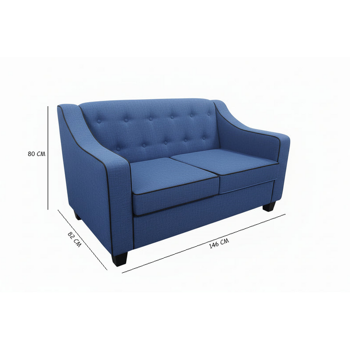 Raiden 2 Seater King Single Sofa Bed, 146cm