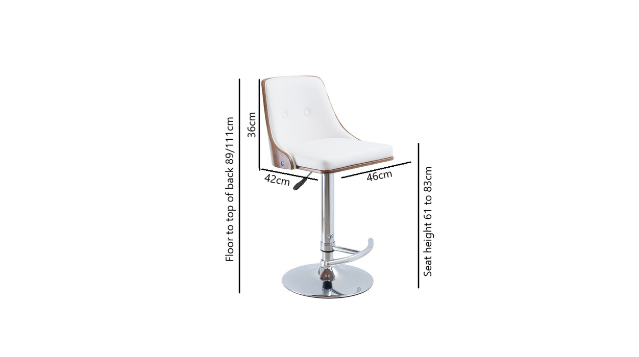 Forta PU Leather Adjustable Barstool