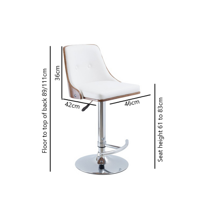 Florence Leather Adjustable Barstool