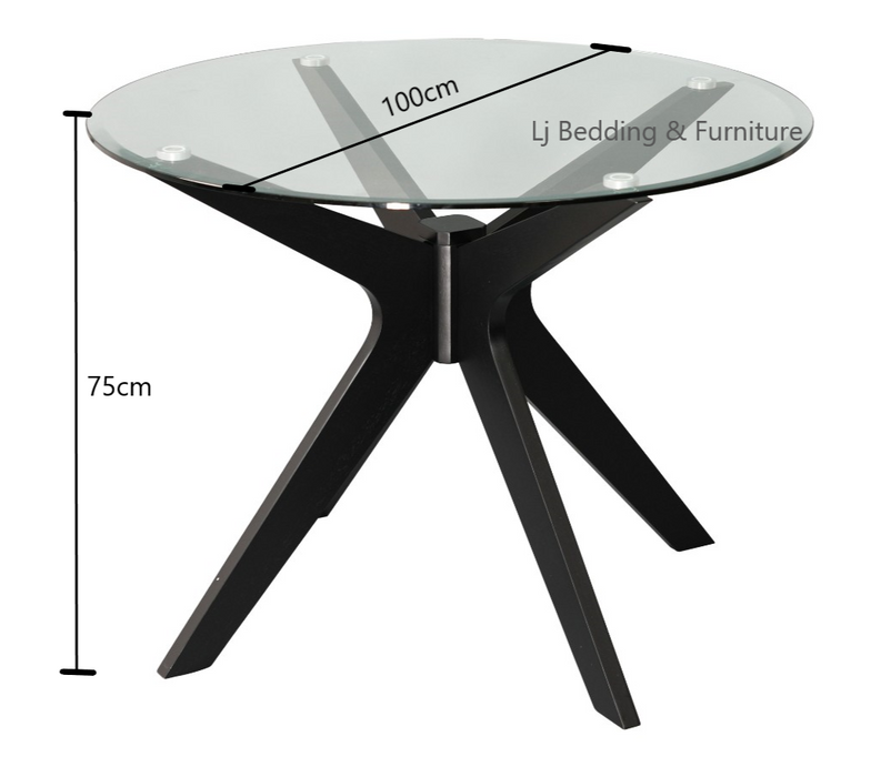 Tribeca Round Dining Table 100 Diameter