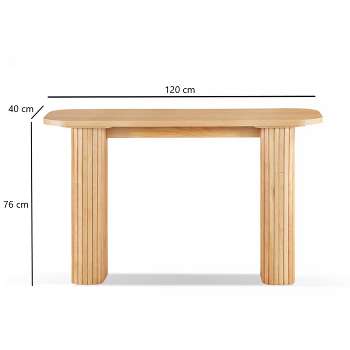 Melba Oak wood Console Table 120cm