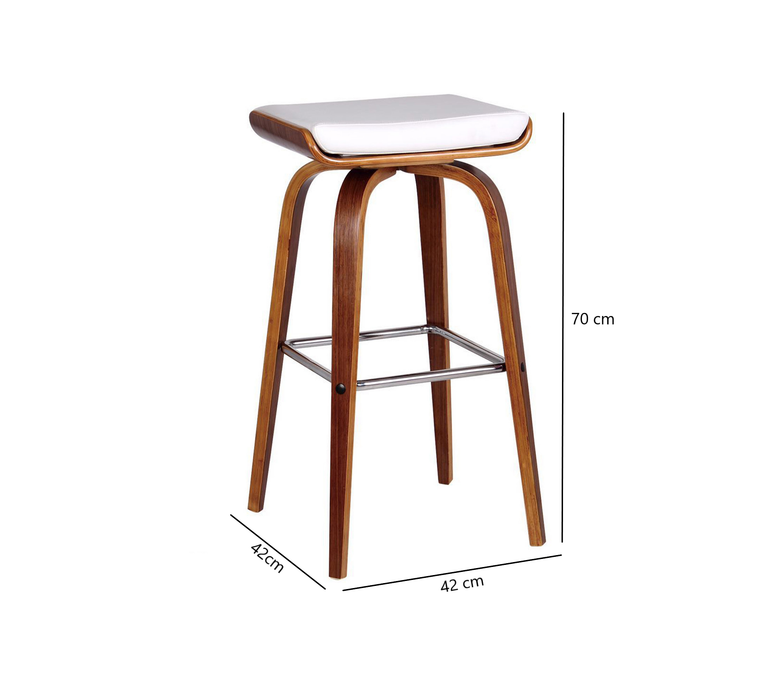 Lora Swivel Timber Bar Stool