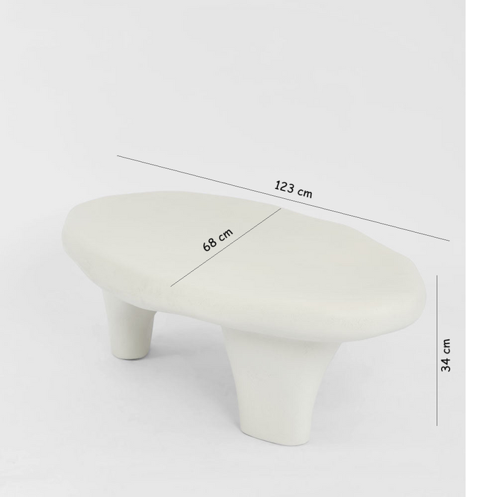 Kiva Irregular Organic Cloud Shaped Indoor & Outdoor Coffee Table
