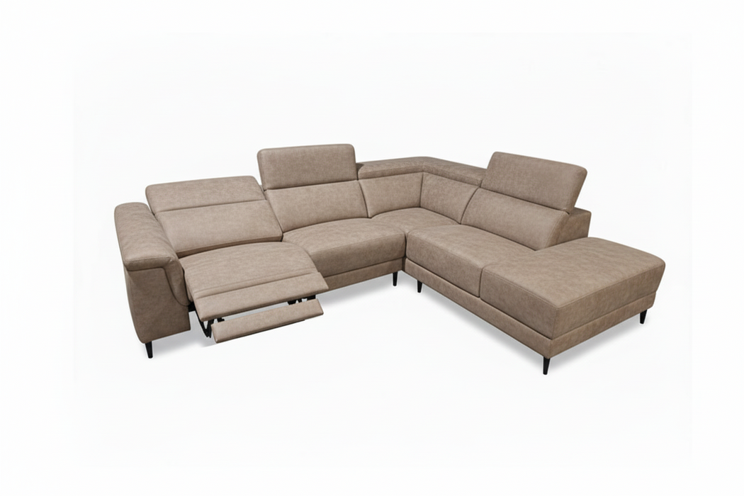 Opera 4 Seater End Recliner Lounge lounge Chaise in Fabric