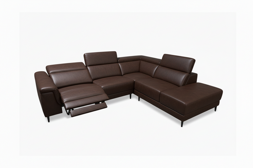 Opera 4 Seater End Recliner Lounge lounge Chaise in Fabric