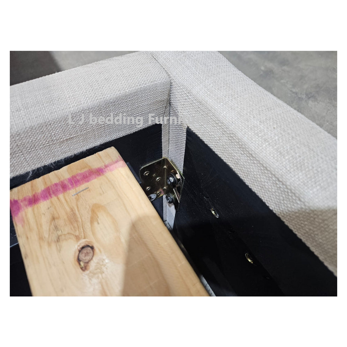 Cameo Upholstered King Bed, Beige
