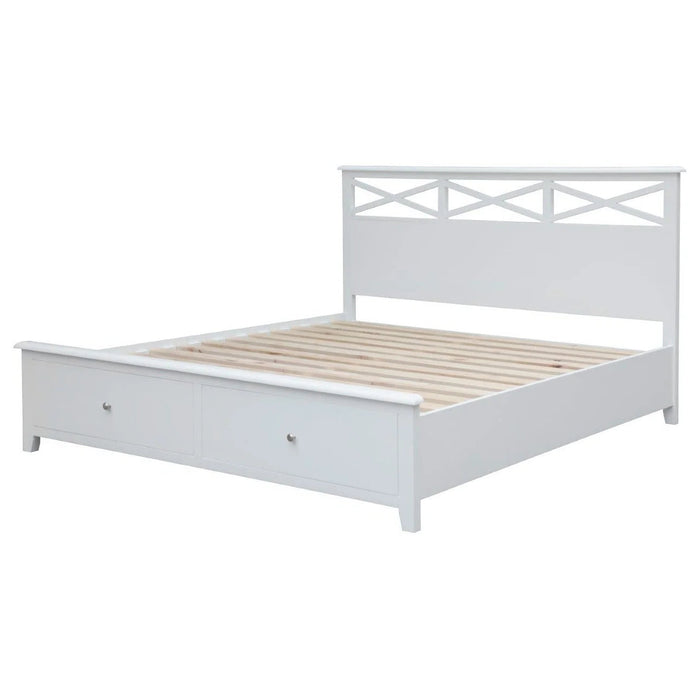 Coast Double Timber Bed with Drawers