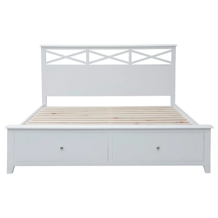 Coast Double Timber Bed with Drawers