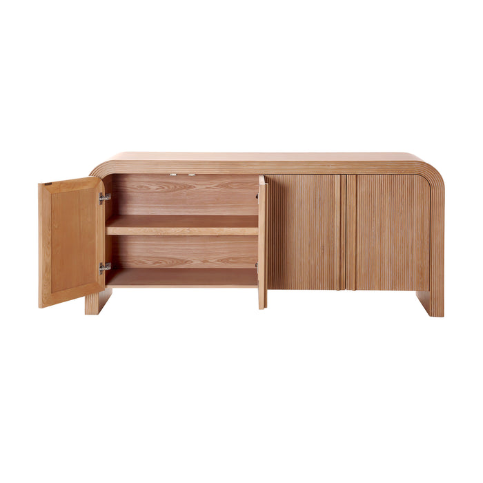Birkwood  4 Door Side Board Buffet Natural