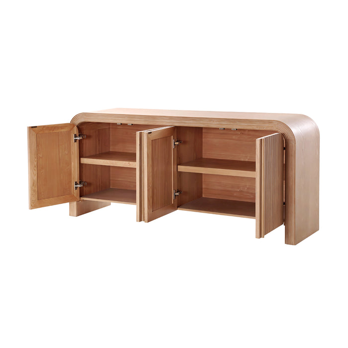 Birkwood  4 Door Side Board Buffet Natural