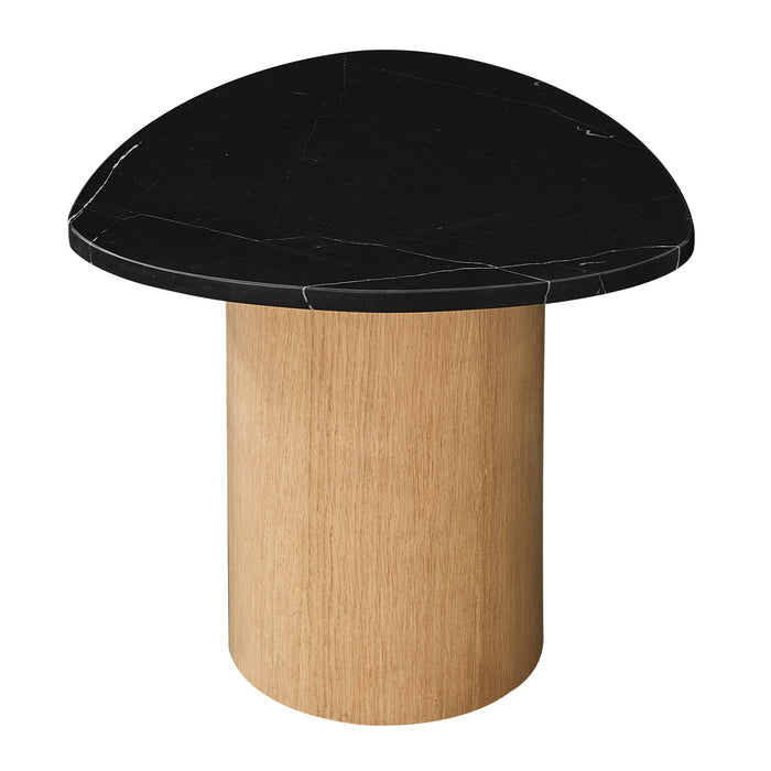 Sculptura Marble Side Table Black