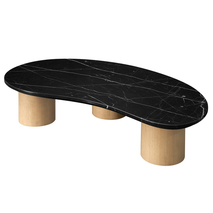 Sculptura Marble Coffee Table Black