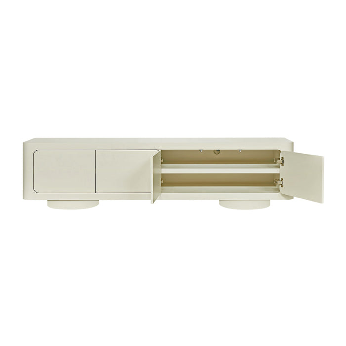Ovora Entertainment Tv Unit Warm White, 200cm